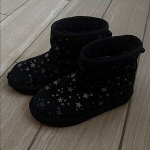 Ugg Silver Star Black Suede Boots